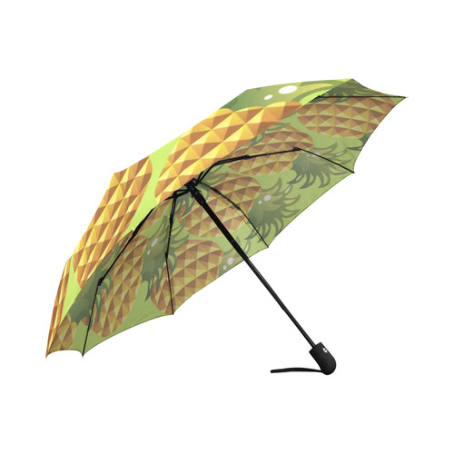 Pineapple Fruit Green Leaves Nature Auto-Foldable Umbrella (Model U04)