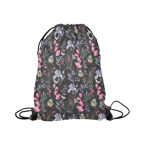 Wildflowers I Large Drawstring Bag Model 1604 (Twin Sides)  16.5"(W) * 19.3"(H)