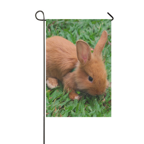 baby bunny by JamColors Garden Flag 12‘’x18‘’（Without Flagpole）
