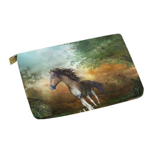 Wonderful running horse Carry-All Pouch 12.5''x8.5''
