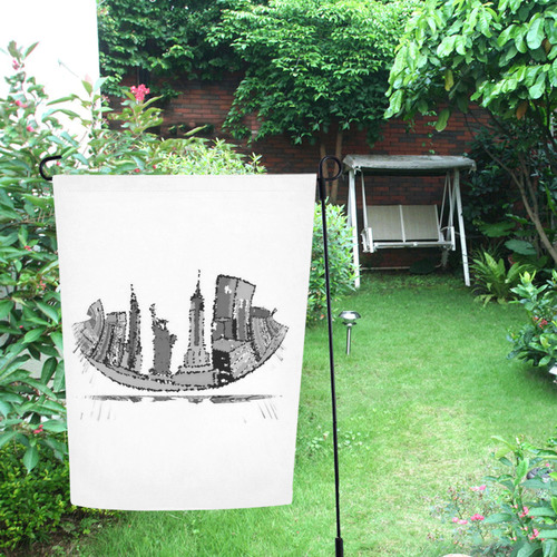 NYC by Popart Lover Garden Flag 12‘’x18‘’（Without Flagpole）