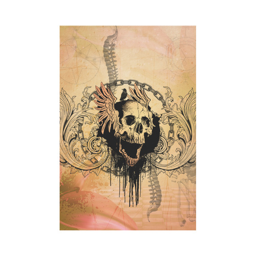 Amazing skull with wings Garden Flag 12‘’x18‘’（Without Flagpole）
