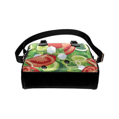 Fruits and Vegetables Food Pattern Shoulder Handbag (Model 1634)