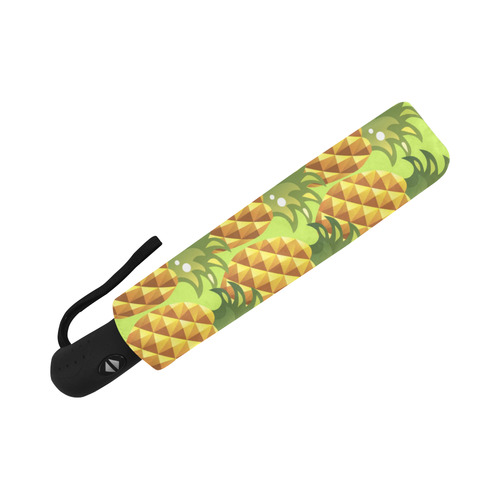 Pineapple Fruit Green Leaves Nature Auto-Foldable Umbrella (Model U04)