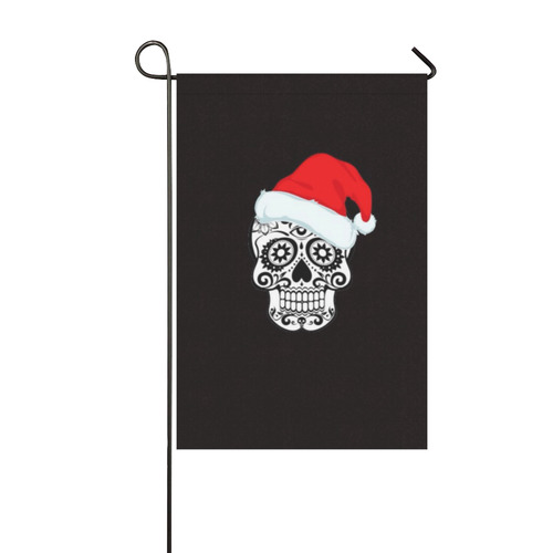 christmas skull 2 Garden Flag 12‘’x18‘’（Without Flagpole）