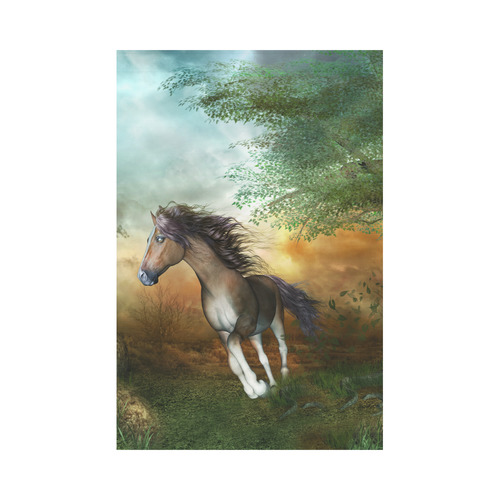 Wonderful running horse Garden Flag 12‘’x18‘’（Without Flagpole）