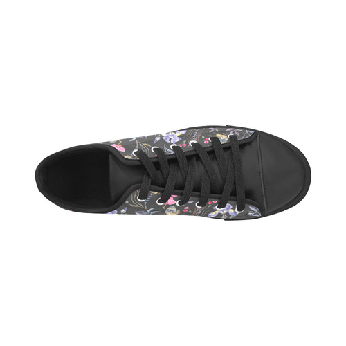 Wildflowers I Aquila Microfiber Leather Women's Shoes/Large Size (Model 031)