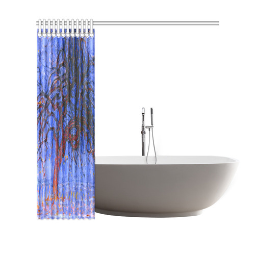 Piet Mondrian Evening Red Tree Shower Curtain 69"x70"