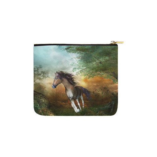 Wonderful running horse Carry-All Pouch 6''x5''