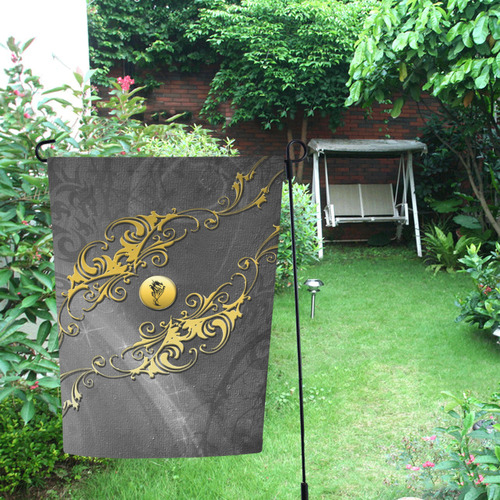Tribal dragon on yellow button Garden Flag 12‘’x18‘’（Without Flagpole）