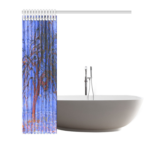 Piet Mondrian Evening Red Tree Shower Curtain 72"x72"