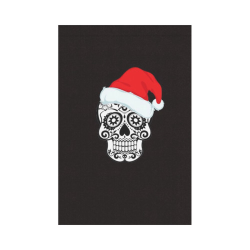 christmas skull 2 Garden Flag 12‘’x18‘’（Without Flagpole）