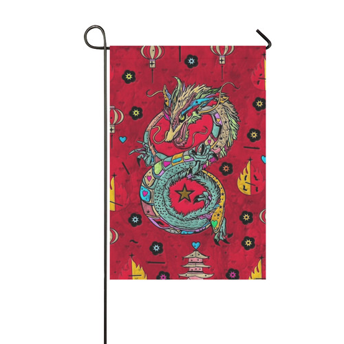 Dragon by Nico Bielow Garden Flag 12‘’x18‘’（Without Flagpole）