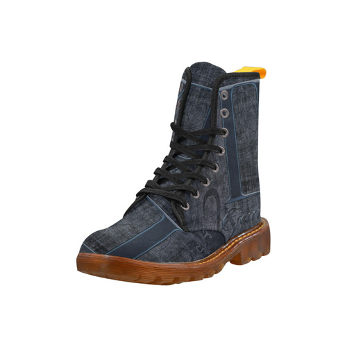 Astrology Zodiac Sign Gemini in Grunge Style Martin Boots For Women Model 1203H