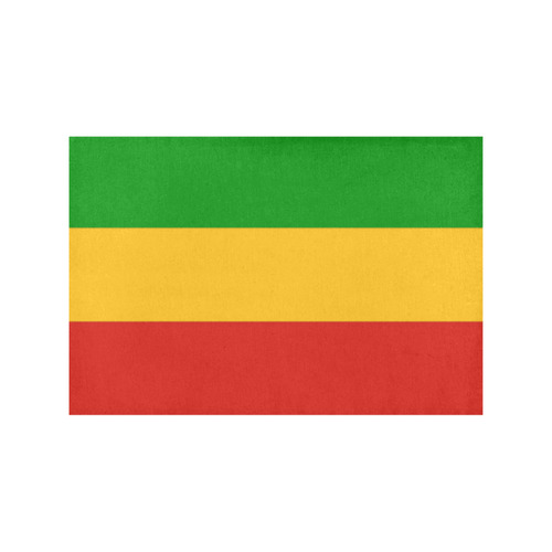 Rastafari Flag Colored Stripes Placemat 12''x18''