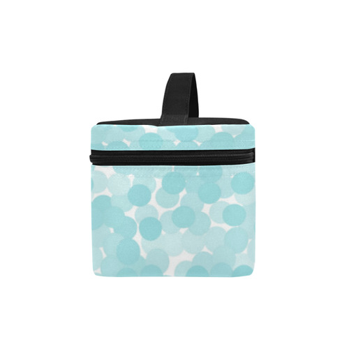 Island Paradise Polka Dot Bubbles Cosmetic Bag/Large (Model 1658)