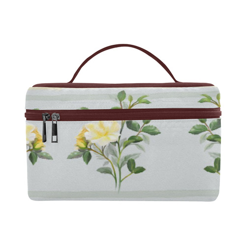 Yellow roses, floral watercolor Cosmetic Bag/Large (Model 1658)