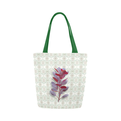 Red plant floral watercolor Canvas Tote Bag (Model 1657)