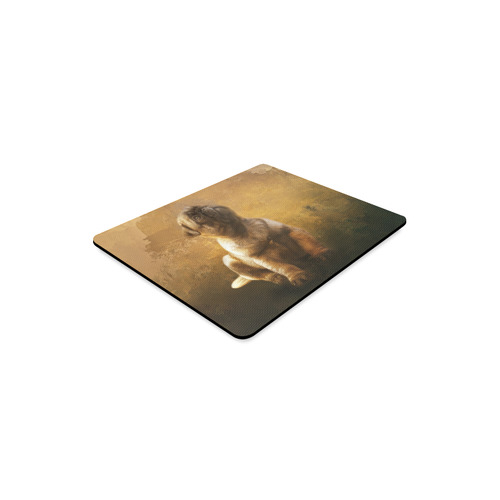 Cute painting pug puppy Rectangle Mousepad