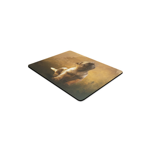 Cute painting pug puppy Rectangle Mousepad