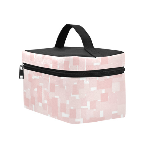 Rose Quartz Pixels Cosmetic Bag/Large (Model 1658)