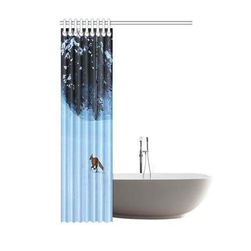 Fox on the Run Shower Curtain 48"x72"