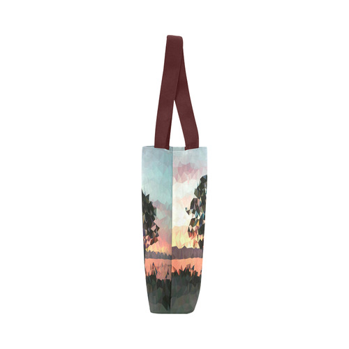 Late Lake, low poly Canvas Tote Bag (Model 1657)