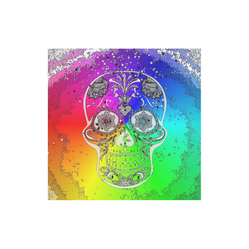 psychedelic Pop Skull 317F by JamColors Canvas Tote Bag (Model 1657)