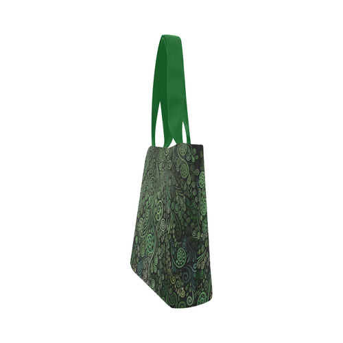 3D Psychedelic Abstract Fantasy Tree Greenery Canvas Tote Bag (Model 1657)