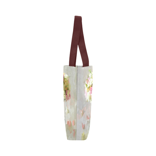 Low Poly Pastel Flower Canvas Tote Bag (Model 1657)