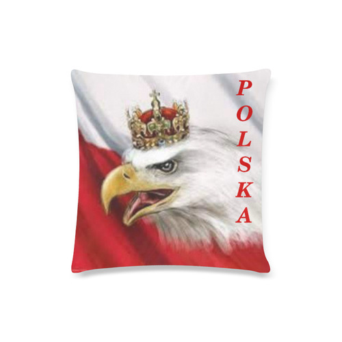 POLSKA POLAND FLAG & EAGLE PILLOW CASE Custom Zippered Pillow Case 16"x16"(Twin Sides)