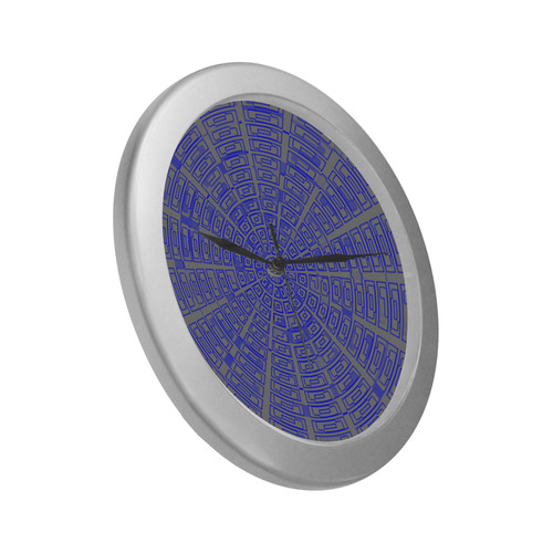 Time Travel - Space Void Pattern Silver Color Wall Clock