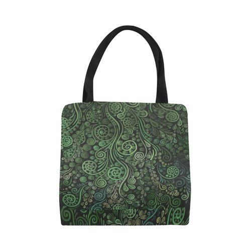 3D Psychedelic Abstract Fantasy Tree Greenery Canvas Tote Bag (Model 1657)