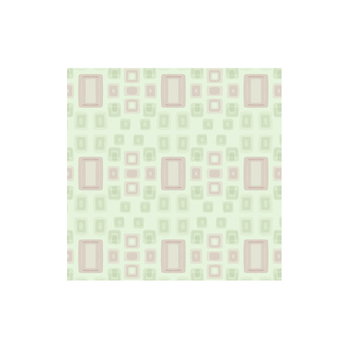 Green and Pink squares - back to 70's pattern Canvas Tote Bag (Model 1657)