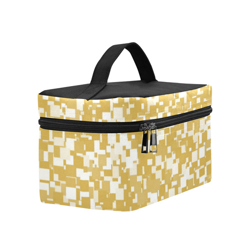 Spicy Mustard Pixels Cosmetic Bag/Large (Model 1658)
