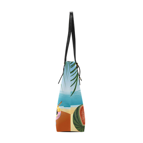 Fruit Ice Cream Tropical Beach Paradise Euramerican Tote Bag/Small (Model 1655)