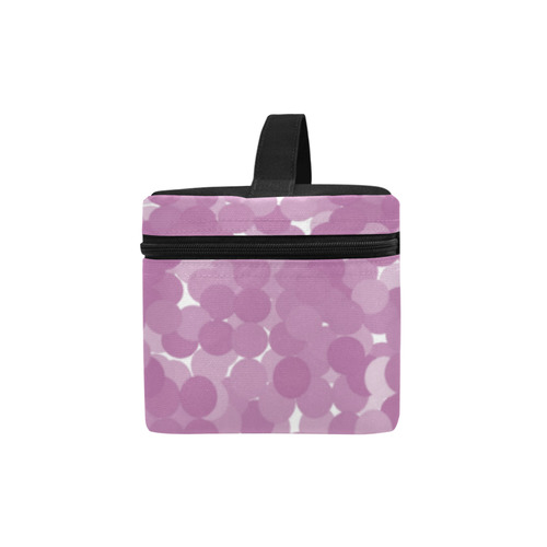 Bodacious Polka Dot Bubbles Cosmetic Bag/Large (Model 1658)