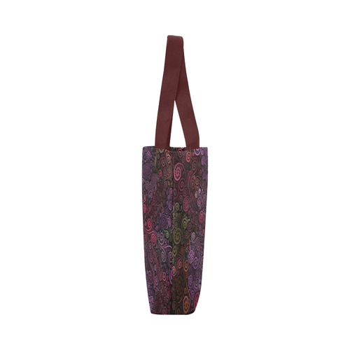 Psychedelic 3D Rose Canvas Tote Bag (Model 1657)