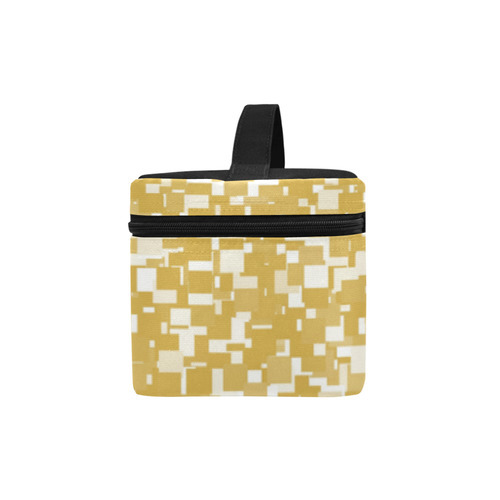 Spicy Mustard Pixels Cosmetic Bag/Large (Model 1658)