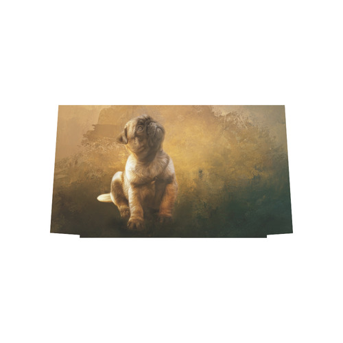 Cute painting pug puppy Euramerican Tote Bag/Large (Model 1656)