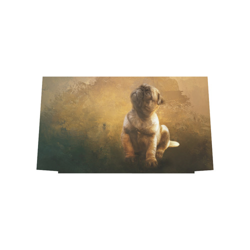 Cute painting pug puppy Euramerican Tote Bag/Large (Model 1656)