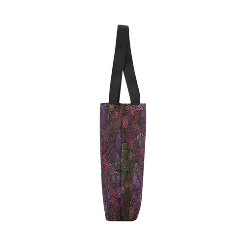 Psychedelic 3D Rose Canvas Tote Bag (Model 1657)