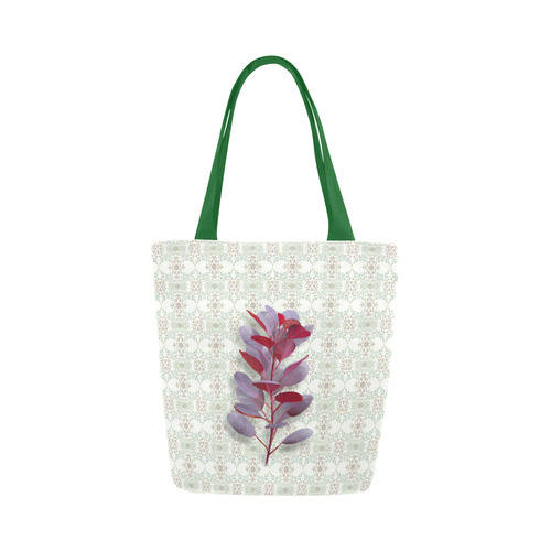 Red plant floral watercolor Canvas Tote Bag (Model 1657)