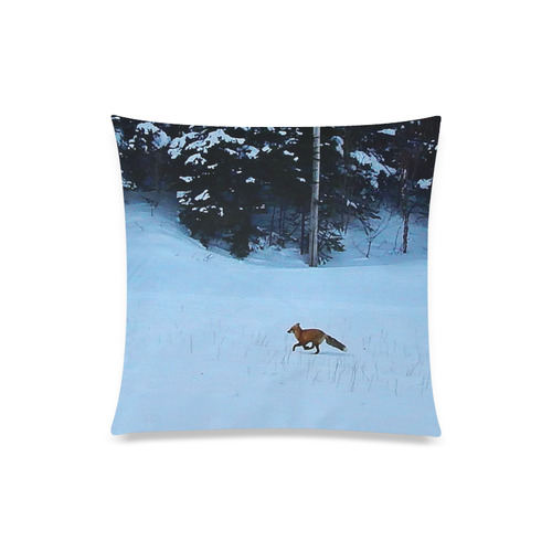 Fox on the Run Custom Zippered Pillow Case 20"x20"(Twin Sides)