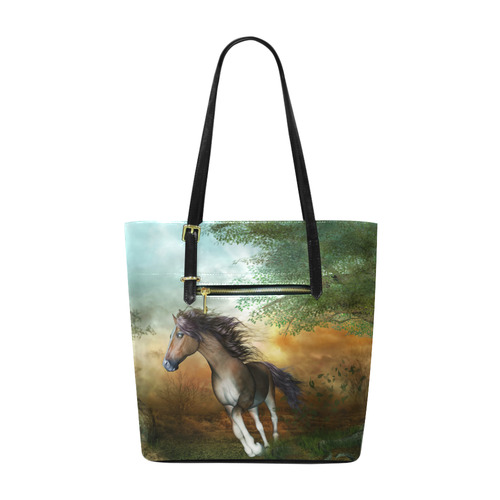 Wonderful running horse Euramerican Tote Bag/Small (Model 1655)