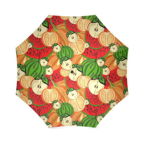 Colorful Fruit Pattern with Watermelon Foldable Umbrella (Model U01)