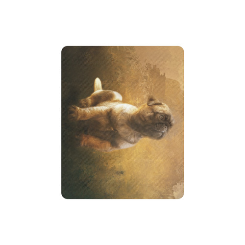 Cute painting pug puppy Rectangle Mousepad