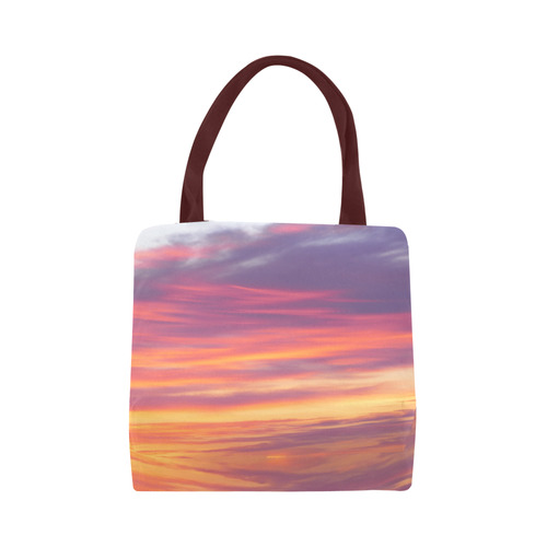 Fire in the sky photo Canvas Tote Bag (Model 1657)