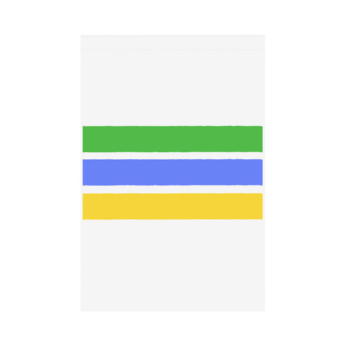 Flag : Hawaii stripes Edition / yellow, blue, green Garden Flag 12‘’x18‘’（Without Flagpole）