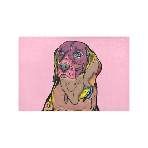 Beagle by Nico Bielow Placemat 12’’ x 18’’ (Two Pieces)